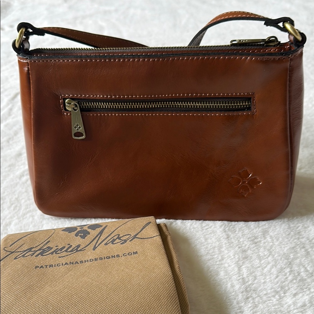 New Patricia Nash Lux Ranch Maisie Crossbody w/Rhinestones and Denim - Picture 2 of 10